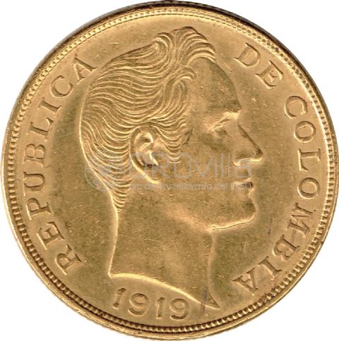 10 Pesos Colombia 1919-1924